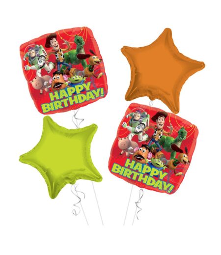 Toy Story Happy Birthday Balloon Bouquet 4pc – Viva Party