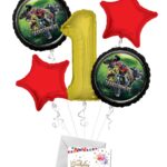 Transformers, Happy Birthday Balloon Bouquet (5 Balloons) – Viva Party