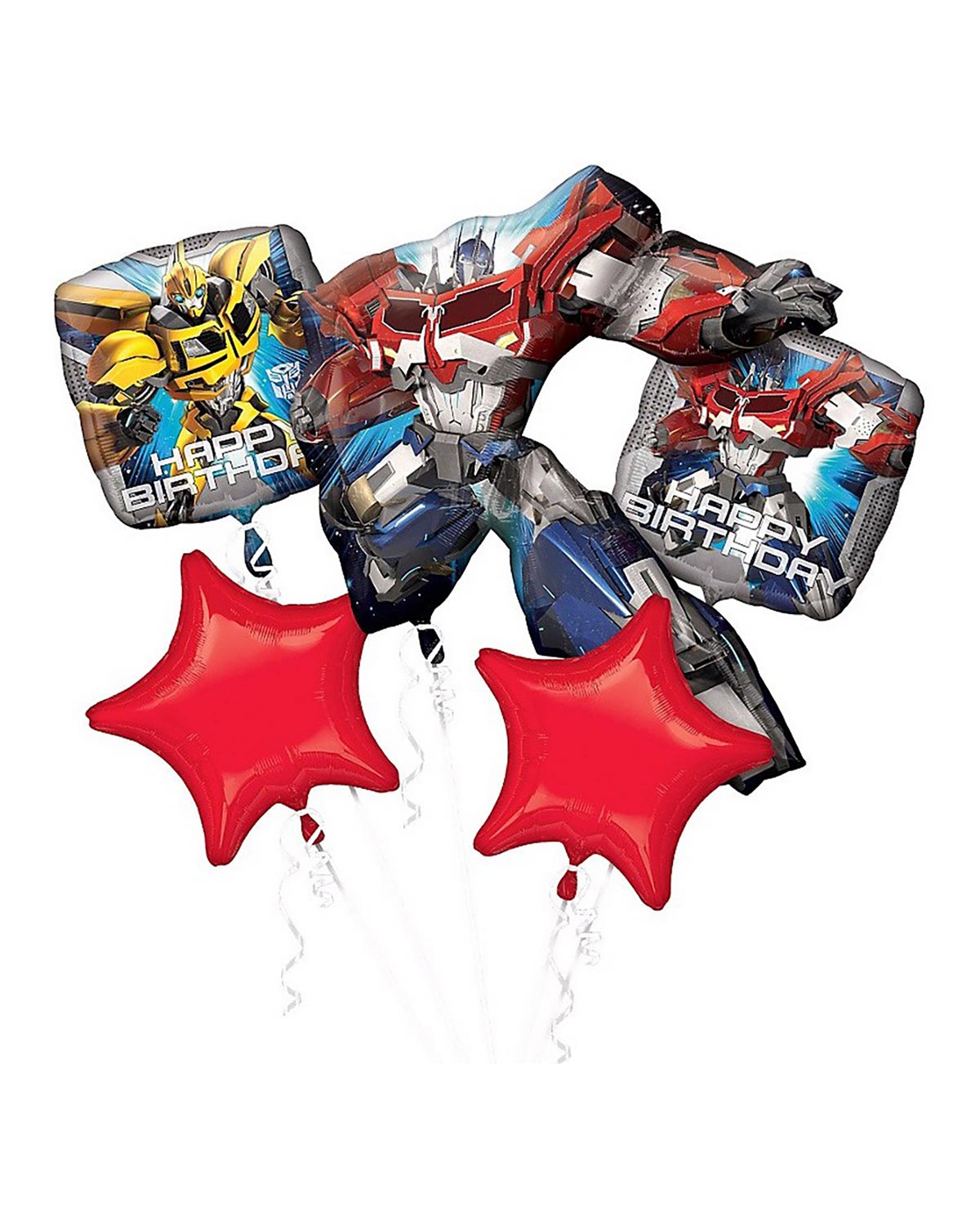 B044-Ya-1.Jpg Transformers Optimus Prime Foil Bouquet Of Balloons - 5Pcs – Viva Party