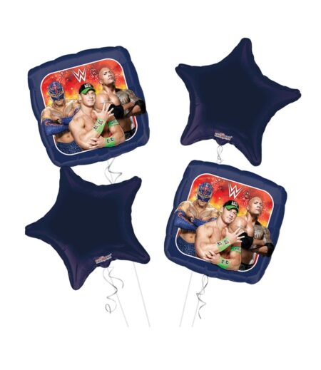 WWE Happy Birthday Balloon Bouquet 4pc – Viva Party