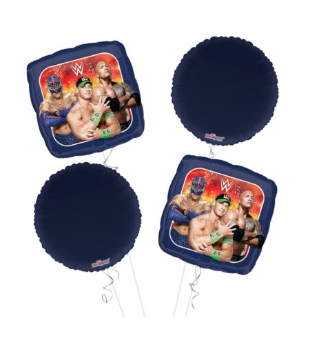 WWE Happy Birthday Balloon Bouquet 4pc – Viva Party