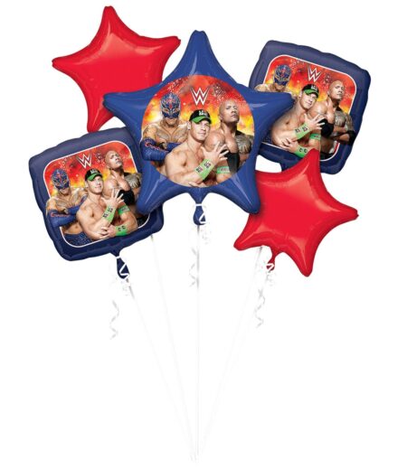 WWE Wrestling Balloon Foil Bouquet of Balloons - 5pcs – Viva Party