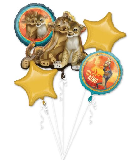 Lion King Balloon Bouquet 5 Pc – Viva Party