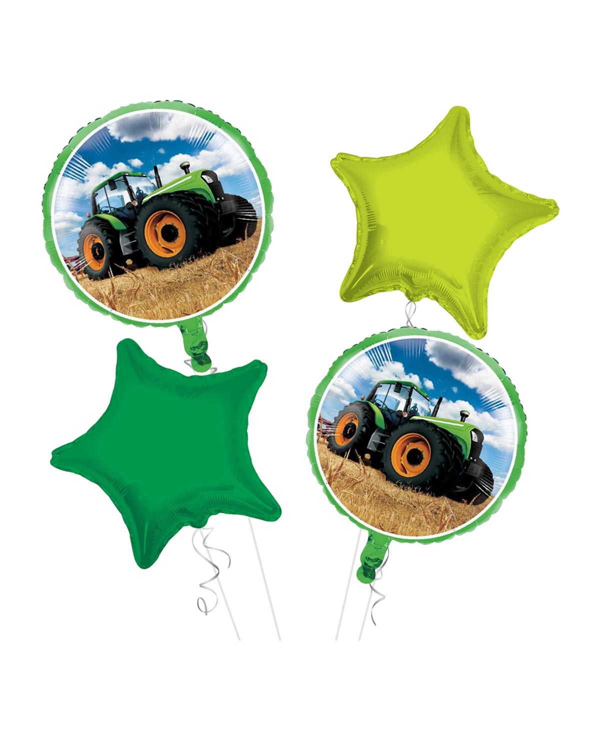 B052-B4-S1-1.Jpg Tractor Happy Birthday Balloon Bouquet 4Pc – Viva Party