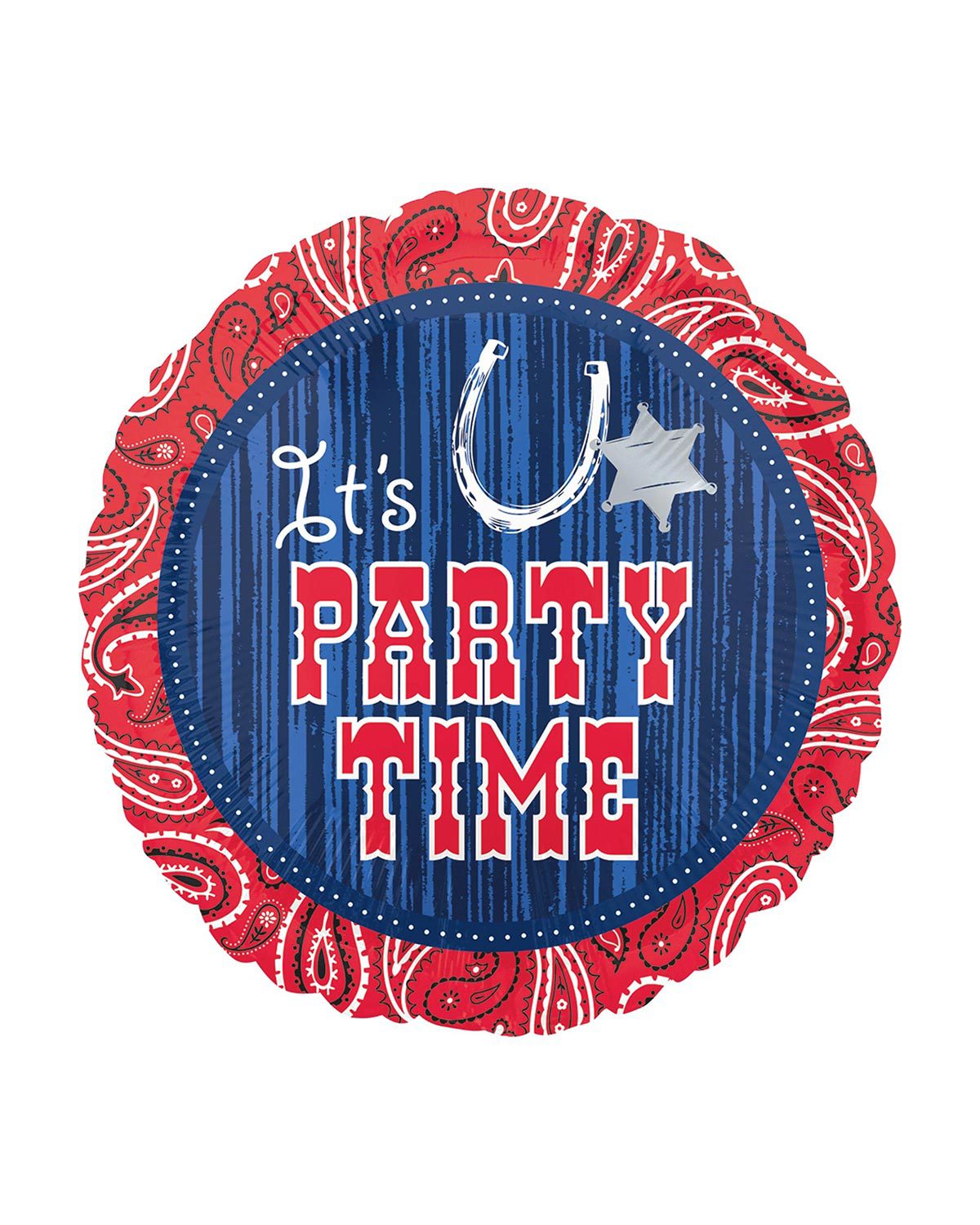 B053-A-1.jpg Bandana & Blue Jeans Foil Balloon 18 Inch - Image 1