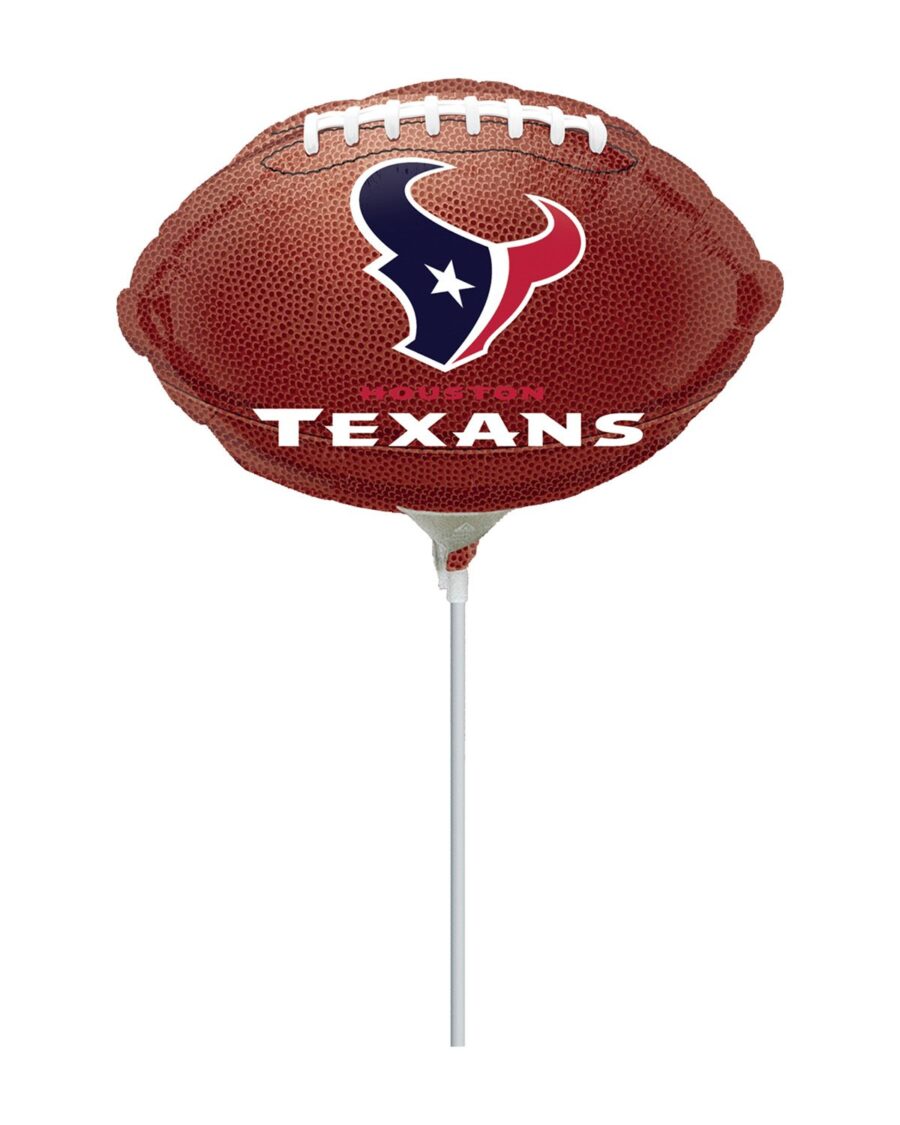 NFL Houston Texans Football Mini Shape Balloon 11 Inch - Image 1
