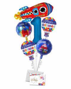 Among Us Happy Birthday Balloon Arrangement (6 Balloons) – Viva Party