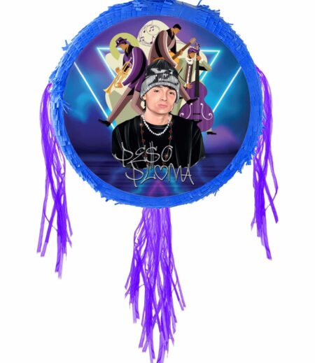 Extra Large 24 Inch Diameter Peso Pluma Drum Pinata, Personalized Peso Pluma Theme Pinata, Custom Pinata, Birthday Party, Pinata Gift, Whack Pinata – Viva Party