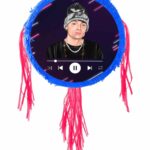 Extra Large 24 Inch Diameter Peso Pluma Drum Pinata, Personalized Peso Pluma Theme Pinata, Custom Pinata, Birthday Party, Pinata Gift, Whack Pinata – Viva Party