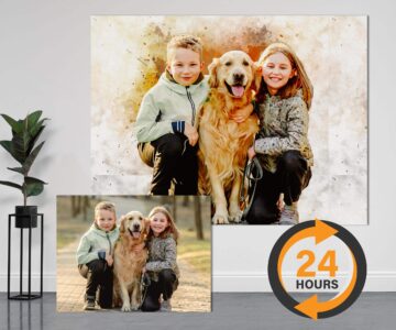 Custom Digital Painting, Watercolor Painting, Personalized Gift, Graphic Edit , Portrait From photo, Birthday Gift, Photo Gifts – Viva Party