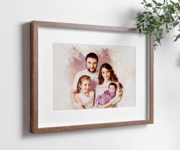 Custom Digital Painting, Watercolor Painting, Personalized Gift, Graphic Edit , Portrait From photo, Birthday Gift, Photo Gifts