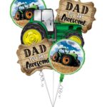 Happy Father's Day, Awesome Dad Ever Balloon Bouquet – Viva Party