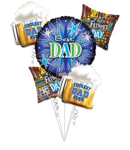 Happy Father's Day, Coolest Dad Ever Balloon Bouquet – Viva Party