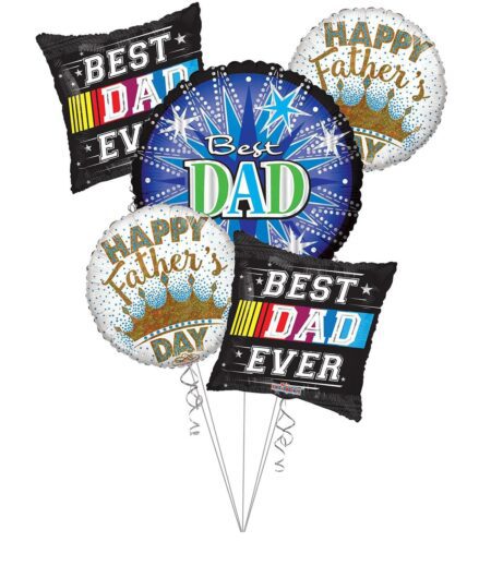 Happy Father's Day, Best Dad Ever Balloon Bouquet – Viva Party