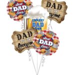 Happy Father's Day, Coolest Dad Ever Balloon Bouquet – Viva Party