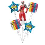 Happy Father's Day, Power Rangers Father Balloon Bouquet 5 Pack – Viva Party