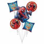 World's Best Dad, Spiderman Father Balloon Bouquet 5 Pack – Viva Party