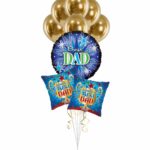 Happy Father's Day, World's Best Dad Ever Balloon Bouquet – Viva Party