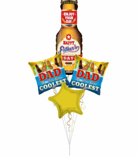 Happy Father's Day, Coolest Dad Ever Balloon Bouquet – Viva Party