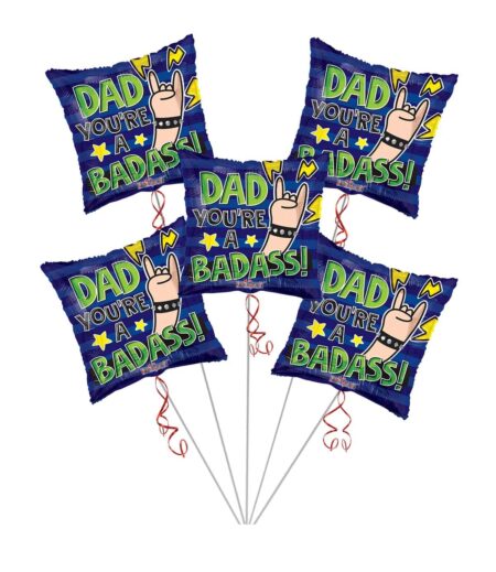 Happy Father's Day, Dad you are Badass Balloon Bouquet – Viva Party