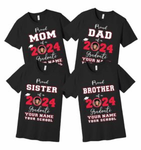 Personalized Proud Family Member of a Graduate 2024 – Viva Party