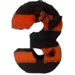Halloween Number 3 Shaped Pinata – Viva Party
