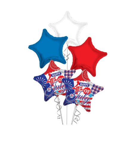 4th of July Happy 4th of July USA Flag Balloon Bouquet – Viva Party