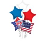 4th of July Happy 4th of July USA Flag Balloon Bouquet – Viva Party