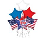 4th of July Happy 4th of July USA Flag Balloon Bouquet – Viva Party