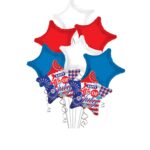 4th of July Happy 4th of July USA Flag Balloon Bouquet – Viva Party