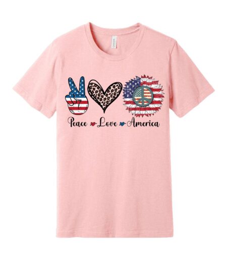 Peace Love America 4th of July T-Shirt – Viva Party