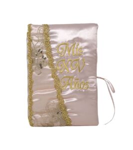 5 Pc Blush and Gold Quinceanera Pillow Set