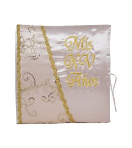 5 Pc Blush and Gold Quinceanera Pillow Set