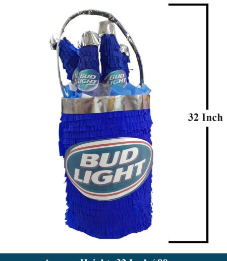 32 Inch Tall  Bud Light Beer Bottle Jumbo Party Pinata, Theme Pinata, Custom Pinata, Birthday Party, Pinata Gift, Whack Pinata, Fun Pinata – Viva Party