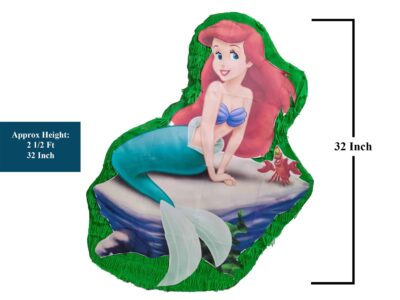 32 Inch Tall The Little Mermaid Ariel Jumbo Pinata, Theme Pinata, Custom Pinata, Birthday Party, Pinata Gift, Whack Pinata, Fun Pinata – Viva Party