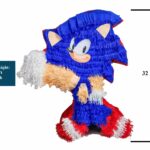 32 Inch Tall Sonic Jumbo Pinata, Theme Pinata, Custom Pinata, Birthday Party, Pinata Gift, Whack Pinata, Fun Pinata – Viva Party