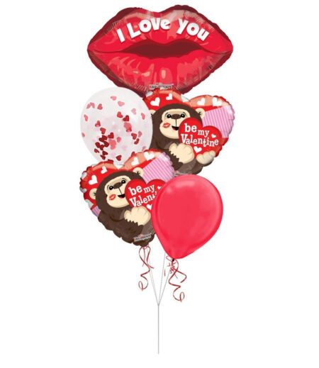 I Love You Be My Valentine Balloon Bouquet - Viva Party (5 Balloons) – Viva Party