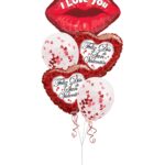 Feliz dia de san Valentine Balloon Bouquet - Viva Party (5 Balloons) – Viva Party