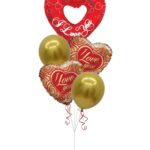 I Love You Valentines Day Balloon Bouquet - Viva Party (5 Balloons) – Viva Party