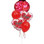 I Love You Te Amo Valentines Day Balloon Bouquet - Viva Party (5 Balloons) – Viva Party