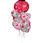 I Love You Ladybug and Elephant Valentines Day Balloon Bouquet - Viva Party (5 Balloons) – Viva Party