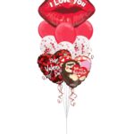 I Love You Be My Valentine Happy Valentine's Day Balloon Bouquet - Viva Party (9 Balloons) – Viva Party
