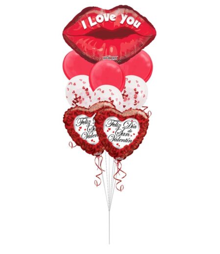 Feliz dia de San Valentine's Day Balloon Bouquet - Viva Party (9 Balloons) – Viva Party