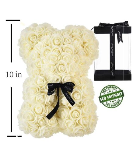 Hand Made Rose Bear Flower Teddy Bear