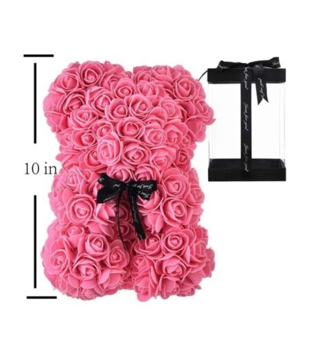 Hand Made Rose Bear Flower Teddy Bear