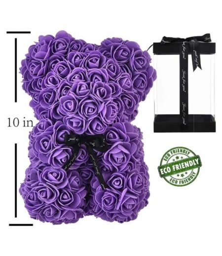 Hand Made Rose Bear Flower Teddy Bear