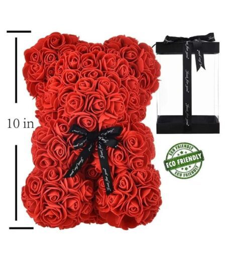 Hand Made Rose Bear Flower Teddy Bear