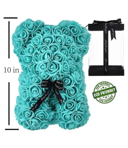 Hand Made Rose Bear Flower Teddy Bear