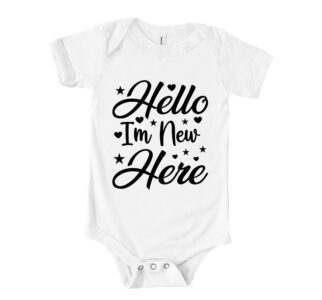 Hello I'm New Here Baby Shirt - Cute and Welcome Tee for Newborns - Perfect Gift for Baby Showers T-Shirt – Viva Party