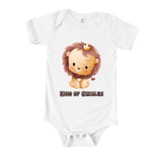 King of Cuddles Little Lion Shirt - Cute and Cozy Baby Tee - Perfect Gift for Newborns and Infants T-Shirt – Viva Party